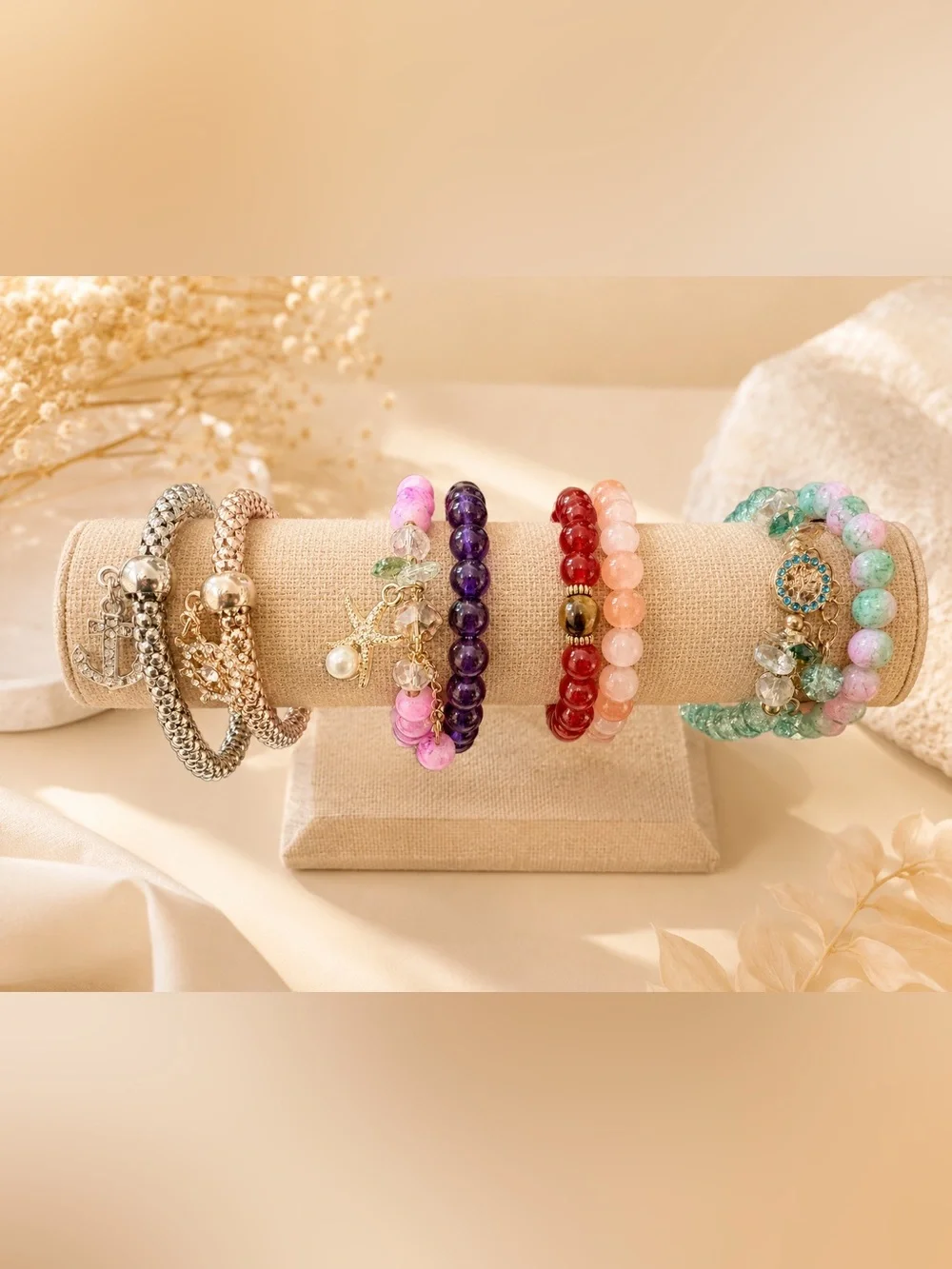 Women's Multicolor Beaded Bracelet Sets - choose Yours